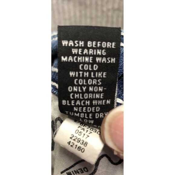 Inc Womens Denim Jeans Size 16 Straight Leg Regular Fit Distressed - Picture 14 of 16